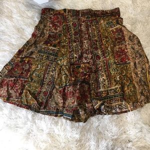 Vintage Marni West High Waist Skort Shorts Floral